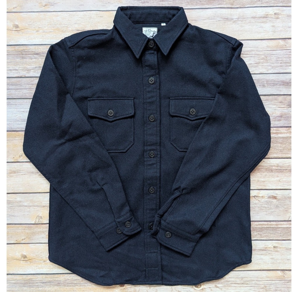orSlow B/IV 1930 Wool Utility Shirt Jacket Mens 1 S Navy Made in Japan